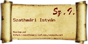 Szathmári István névjegykártya