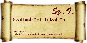 Szathmári István névjegykártya