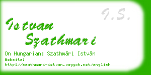 istvan szathmari business card